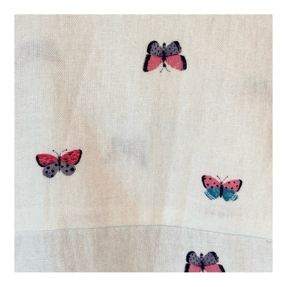 Rae Dunn Linen Butterfly Button Down Shirt NWT - Picture 3 of 6